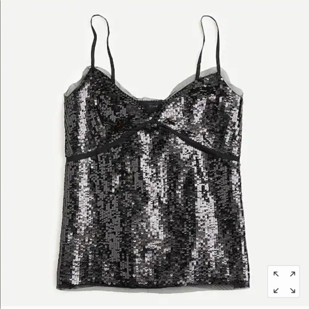 - J.crew Collection sequined tulle camisole